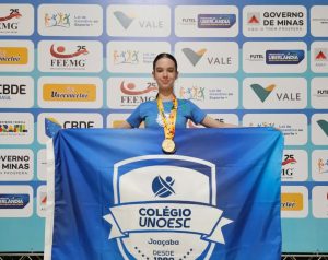 Estudante do Colégio Unoesc Joaçaba conquista duas medalhas nos JEBs 2025