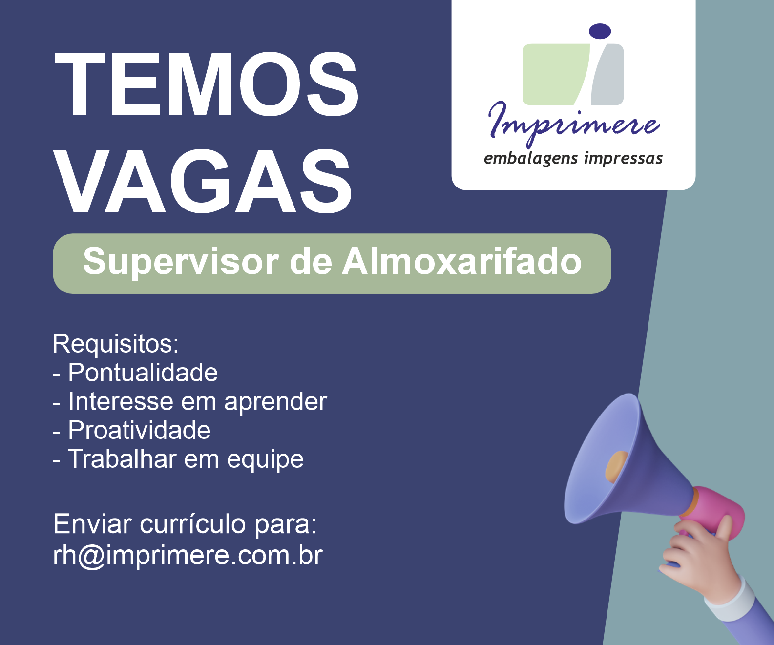 Supervisor de Almoxarifado