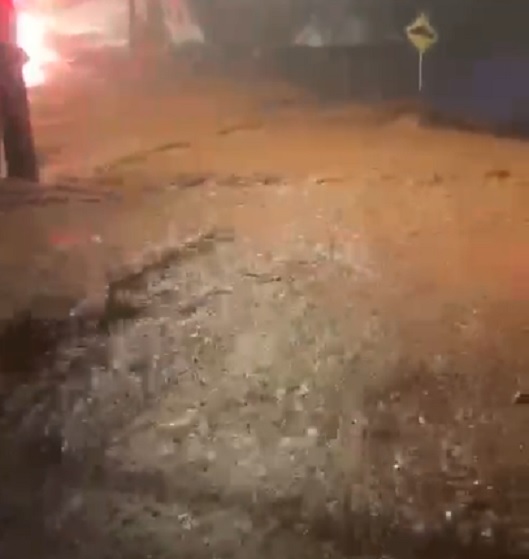 Forte temporal provoca diversos transtornos em Tangará