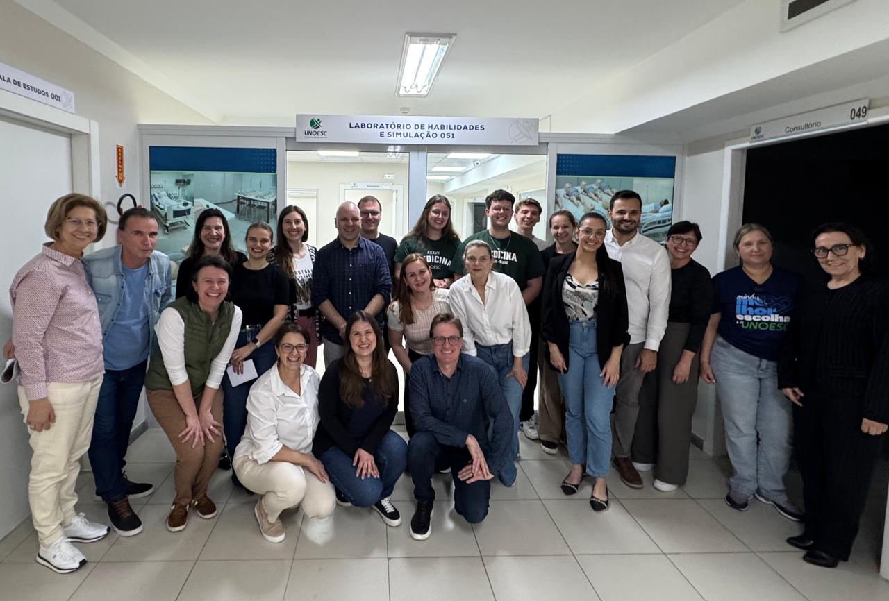 Curso de Medicina da Unoesc capacita professores para aplicação do Exame Clínico Objetivo Estruturado