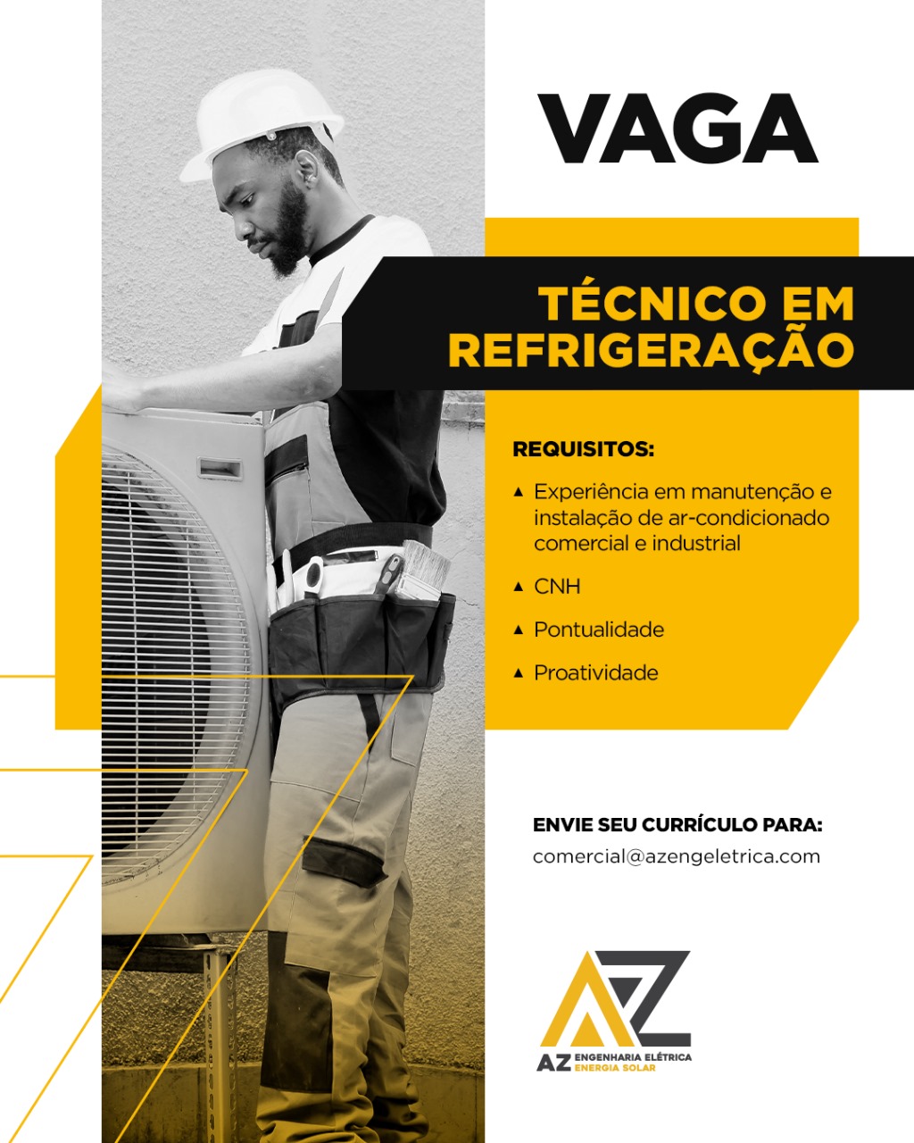 Técnico em refrigeração