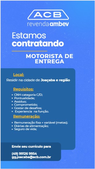 Motorista Entregador