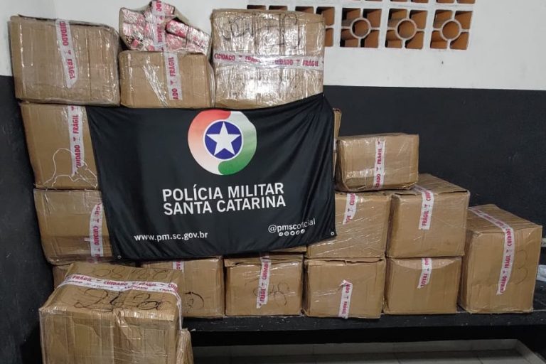 Polícia apreende 735 quilos de maconha em rodovia de SC e prende motorista em flagrante