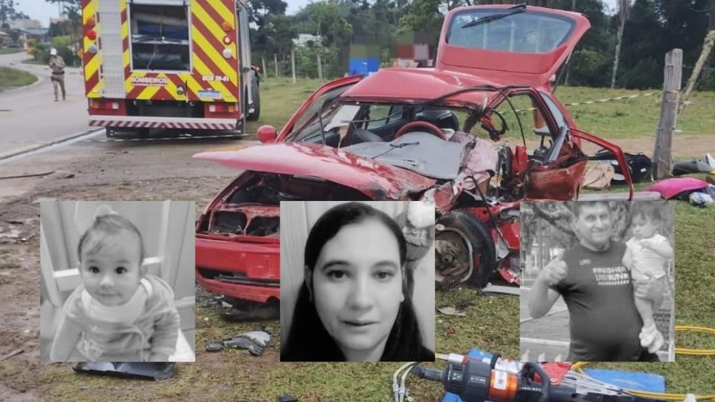 Identificada família que morreu em grave acidente de trânsito em SC