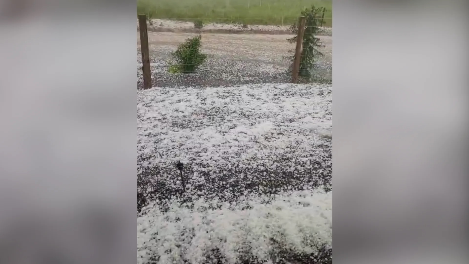 Granizo surpreende cidades de SC e causa transtornos em diferentes regiões do Estado