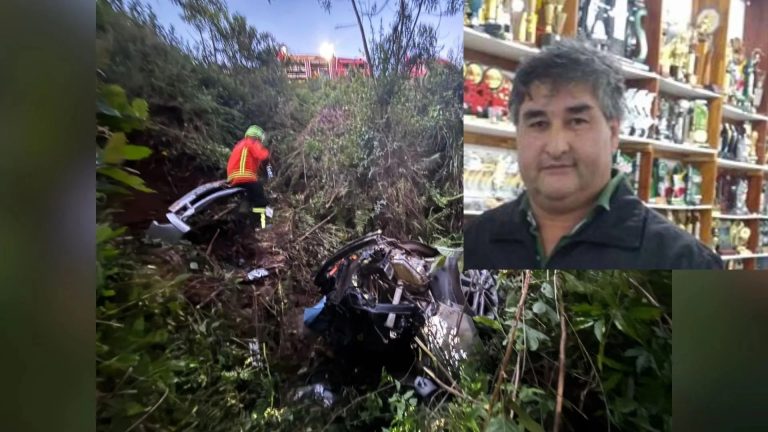 Homem morre após carro despencar em ribanceira na SC-350, em Caçador