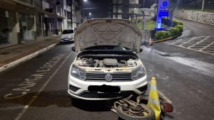 Motorista é preso por conduzir veículo embriagado e causar acidente em Herval d’Oeste