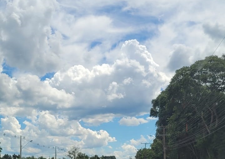 Região terá fim de semana com sol, calor e risco de temporais isolados
