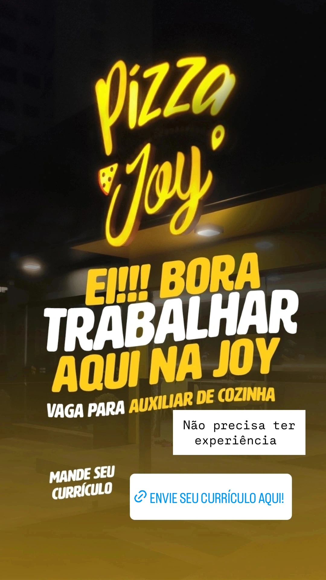 Auxiliar de cozinha não precisa experiência