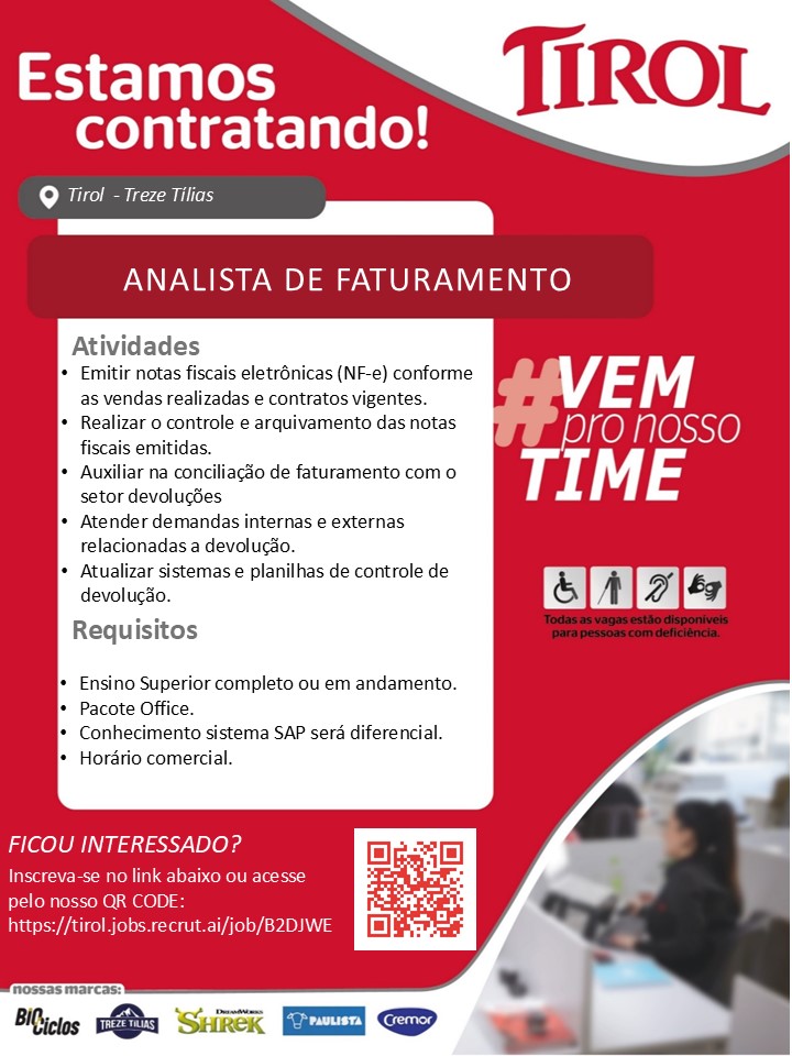 Analista de Faturamento Jr