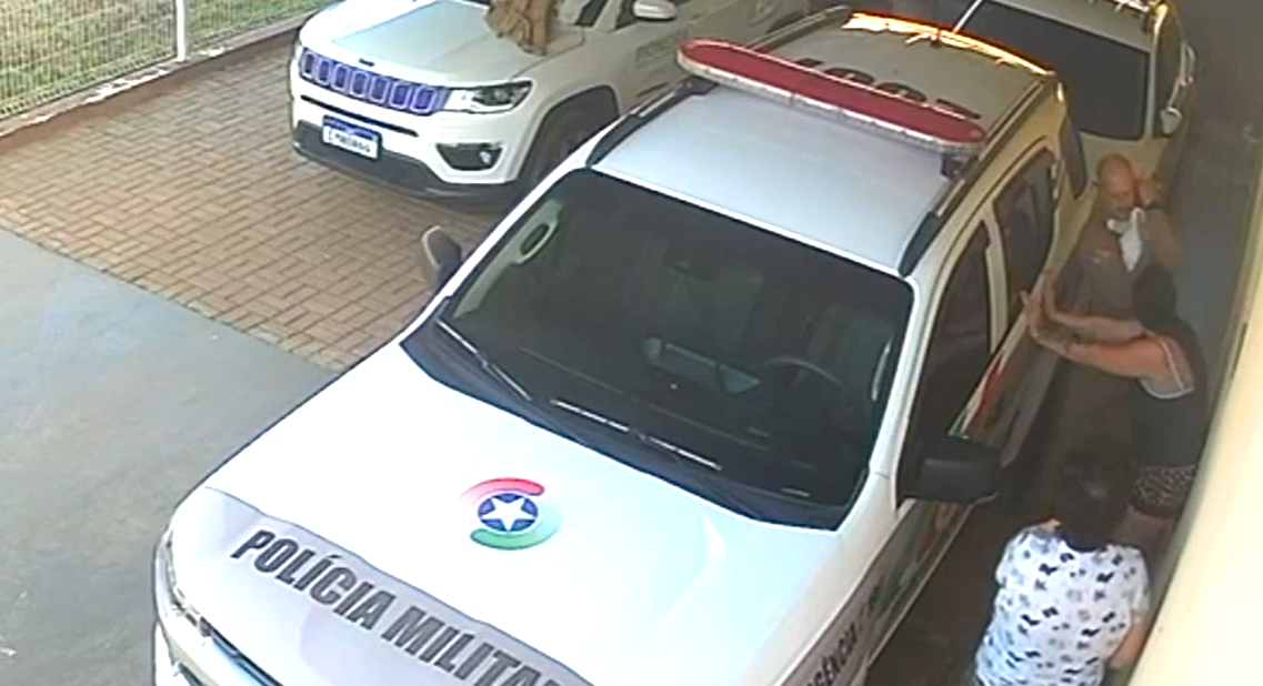 Policial Militar salva vida de bebê de 45 dias engasgada em Luzerna