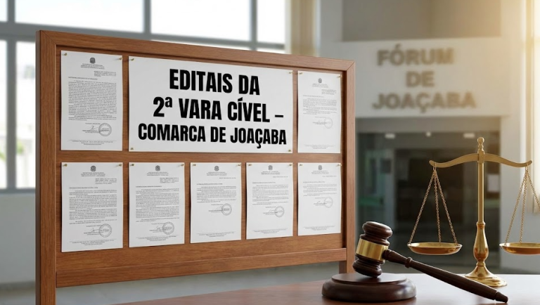 Edital da 2ª Vara Cível da Comarca de Joaçaba