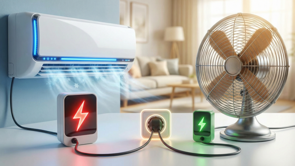 Ar-condicionado ou Ventilador: Entenda quem é o verdadeiro vilão da conta de luz e como economizar