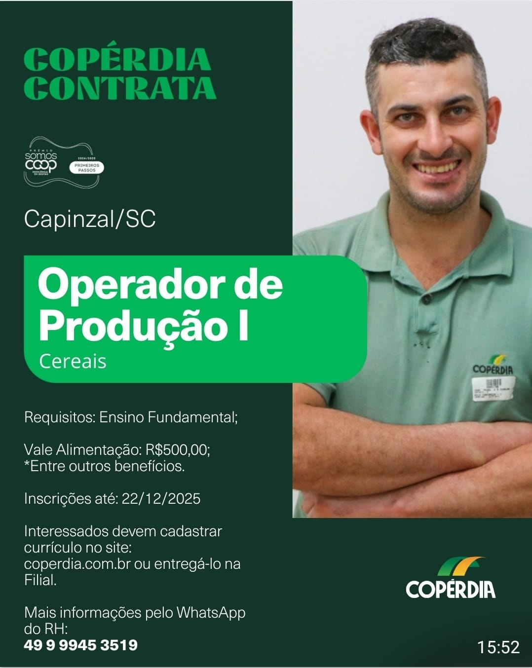 Operador de Produção I