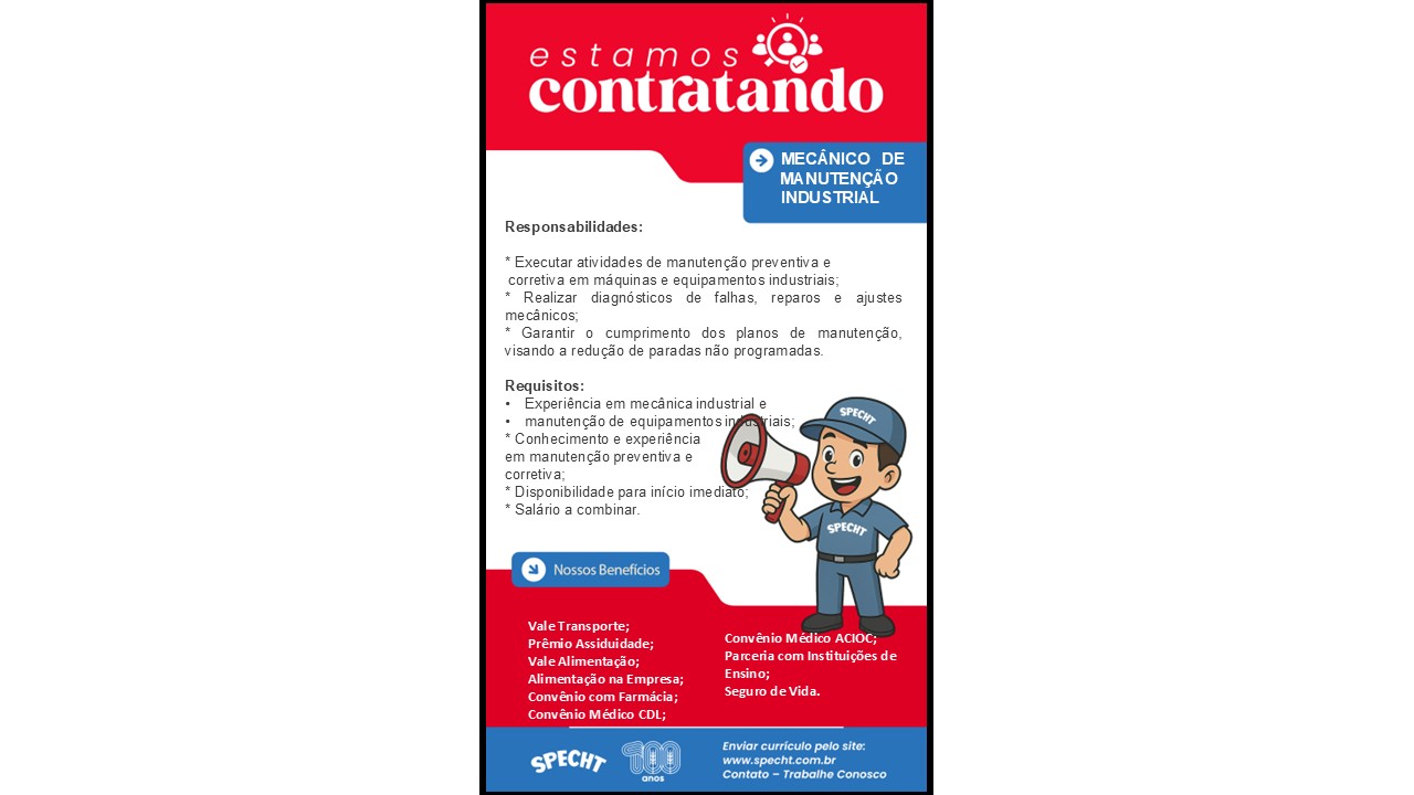 Mecânico de manutenção industrial