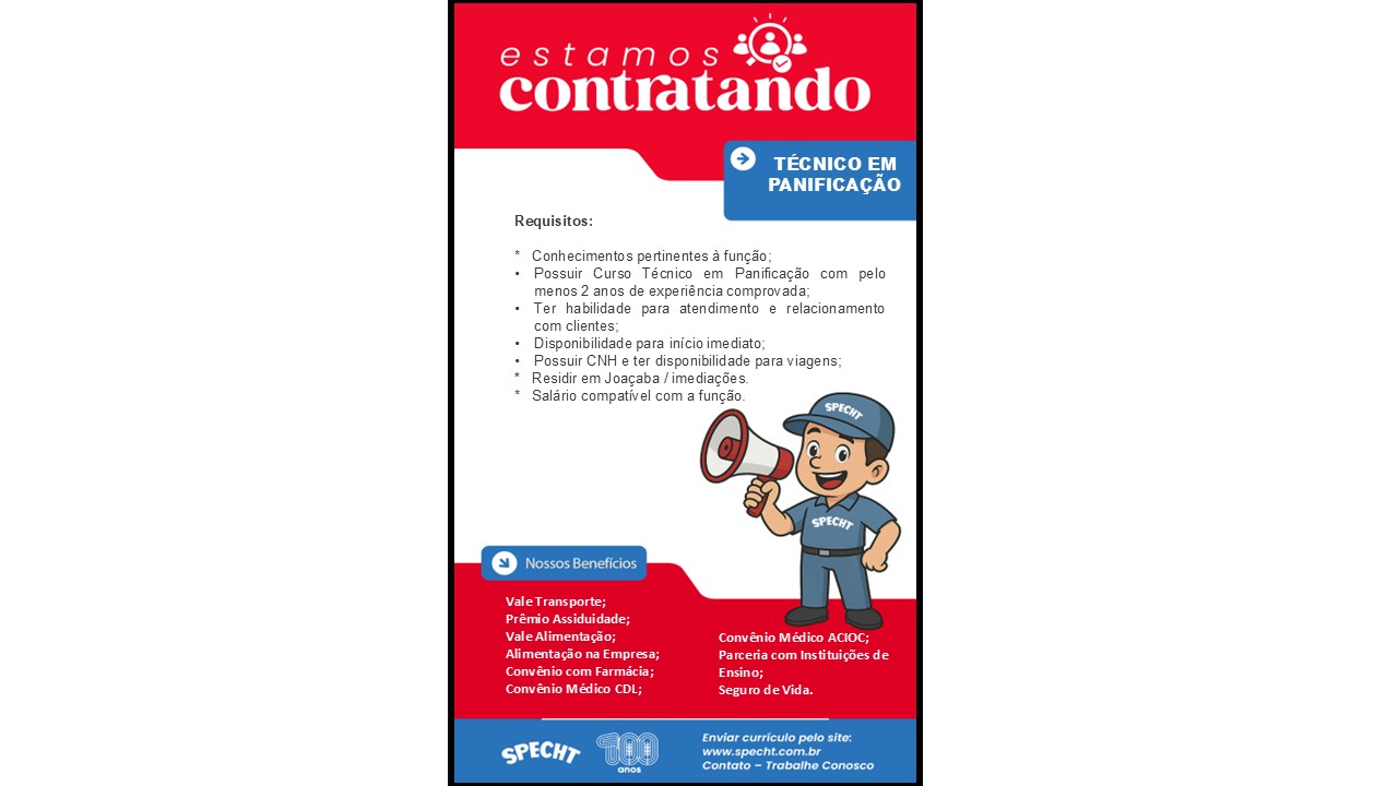 Técnico em Panificação