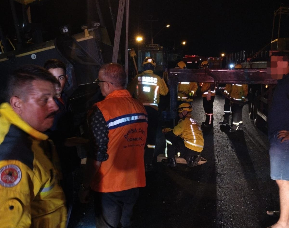 Operador de 24 anos morre em acidente de trabalho com máquina de asfalto em São Cristóvão do Sul