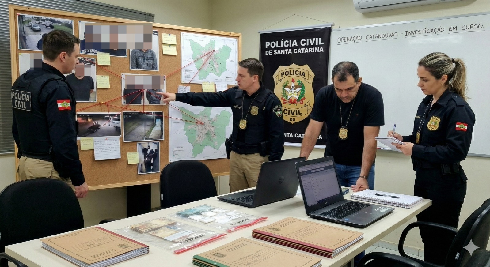 Operação prende dupla e apreende adolescente por tráfico em Catanduvas