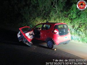 Dois acidentes são registrados no mesmo dia na SC-350