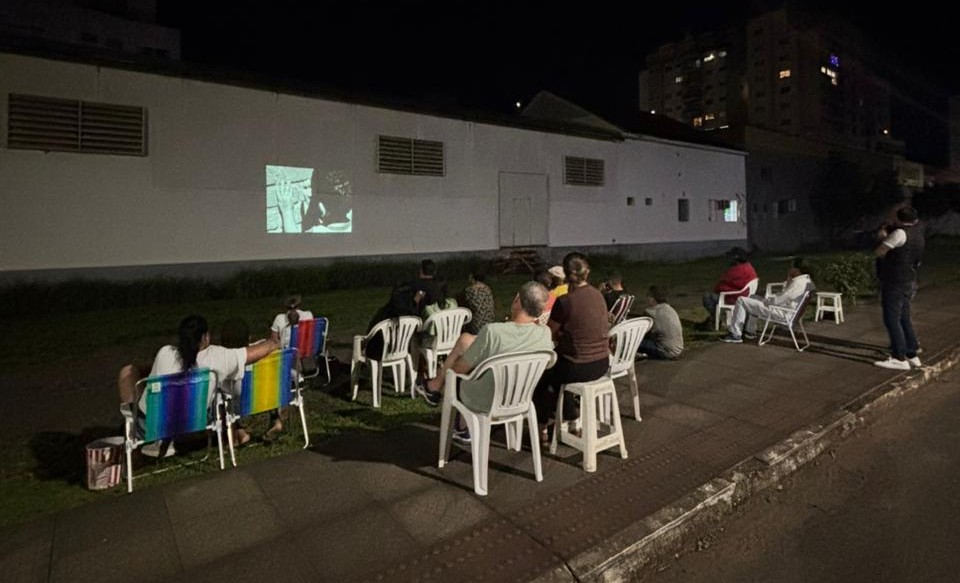 Primeiro Cine Paredão aconteceu em Herval