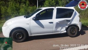 Colisão entre dois veículos deixa duas crianças feridas na BR-282, em Campos Novos