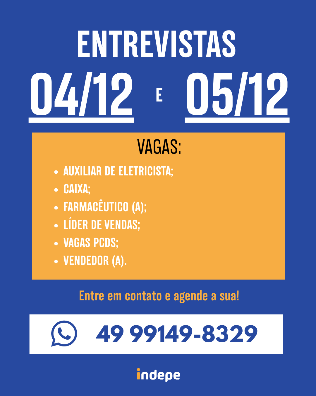 VAGAS – MUTIRÃO DE ENTREVISTAS