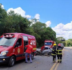 Grave acidente na BR-153 deixa uma pessoa morta em Irani