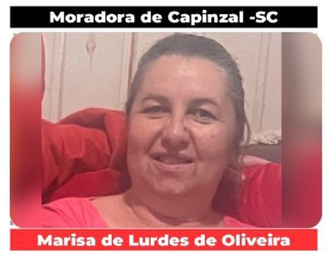 Moradora de Capinzal desaparece e família faz buscas