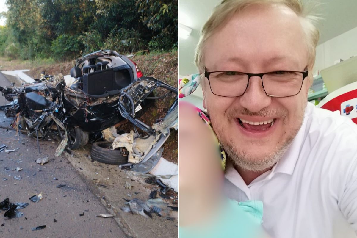 Identificado homem que morreu em acidente que destruiu carro no Oeste