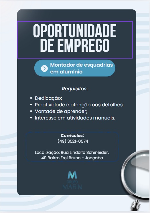 Montador de esquadrias de alumínio