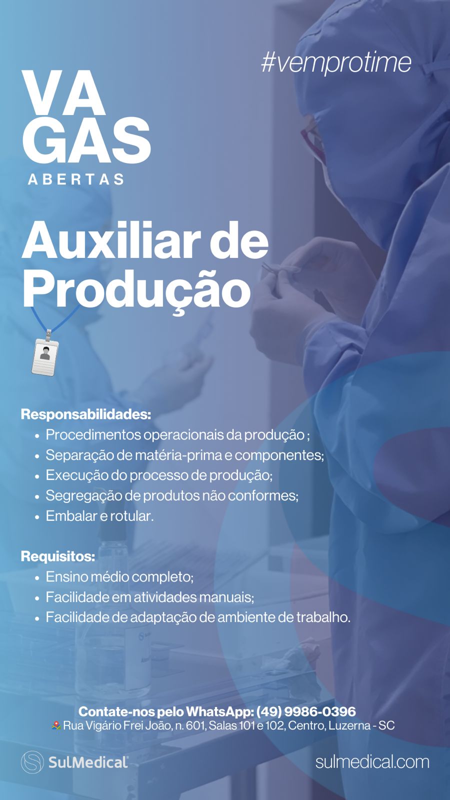 Auxiliar de Produção