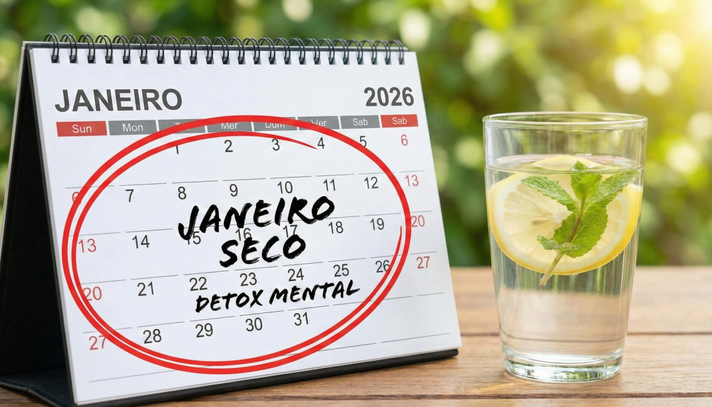 “Janeiro Seco”: Desafio de 31 dias sem álcool ganha força e promete “detox” para a saúde mental