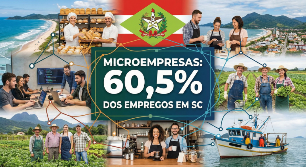 Microempresas são responsáveis por 60,5% dos empregos gerados em SC