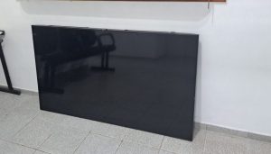 Polícia Militar recolhe televisão encontrada em via pública em Herval d’Oeste