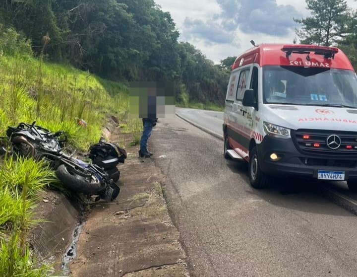 Motociclista perde a vida após acidente na BR-282, em Vargem
