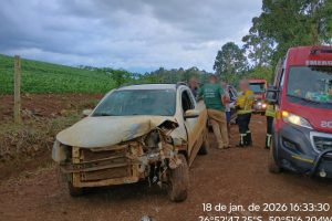 Colisão frontal deixa crianças feridas no interior de Lebon Régis