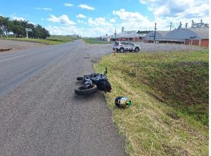 Motociclista foge de abordagem e é interceptado pela PM em Campos Novos