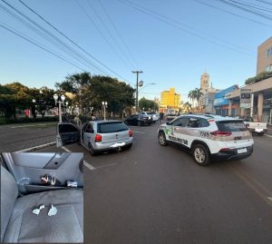 Dupla é presa por tráfico de drogas durante abordagem policial no Centro de Campos Novos