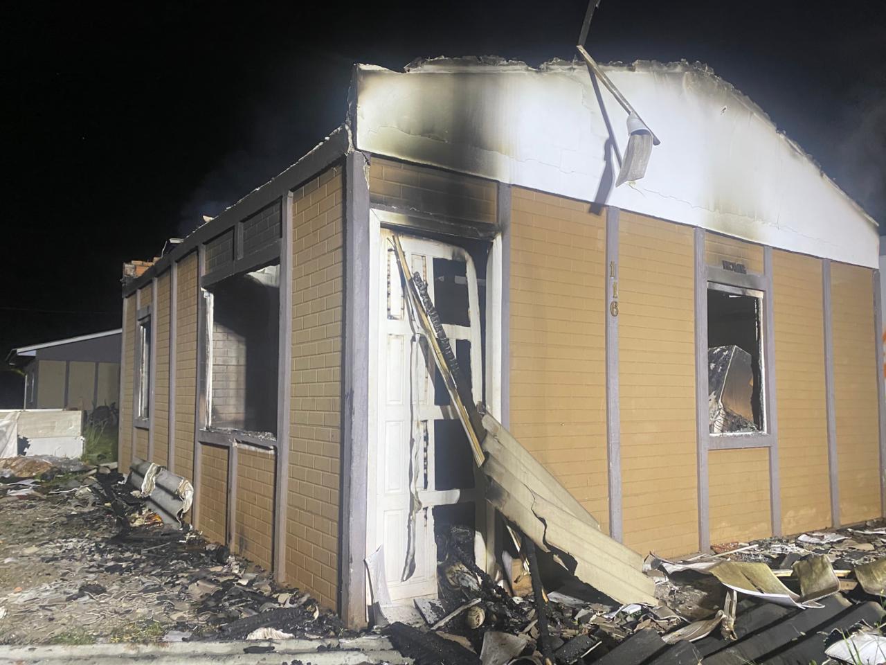 Incêndio atinge residência em Xanxerê na noite de sábado