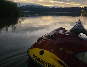 Seguem as buscas por jovem desaparecido em rio no Oeste