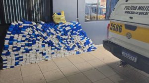 Mais de 17,6 toneladas de maconha e meio milhão de maços de cigarros são apreendidos em SC