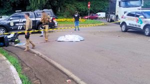 Motociclista morre em grave acidente envolvendo três veículos em Videira