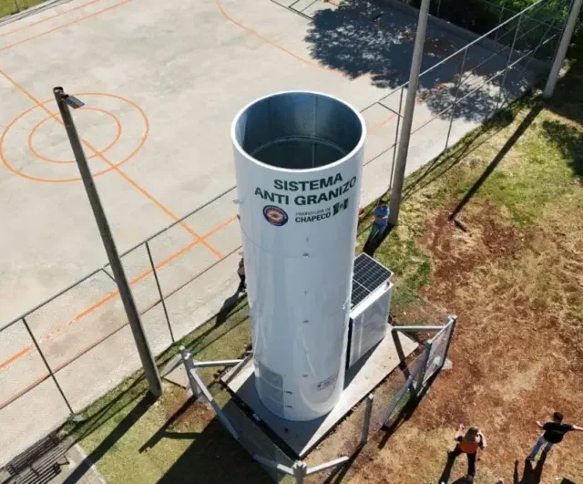 Pioneirismo no Oeste: Chapecó é a 1ª cidade da América Latina a instalar sistema antigranizo em área urbana