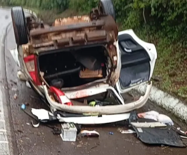 BR-153: Jovem de 18 anos morre após grave acidente entre Irani e Concórdia