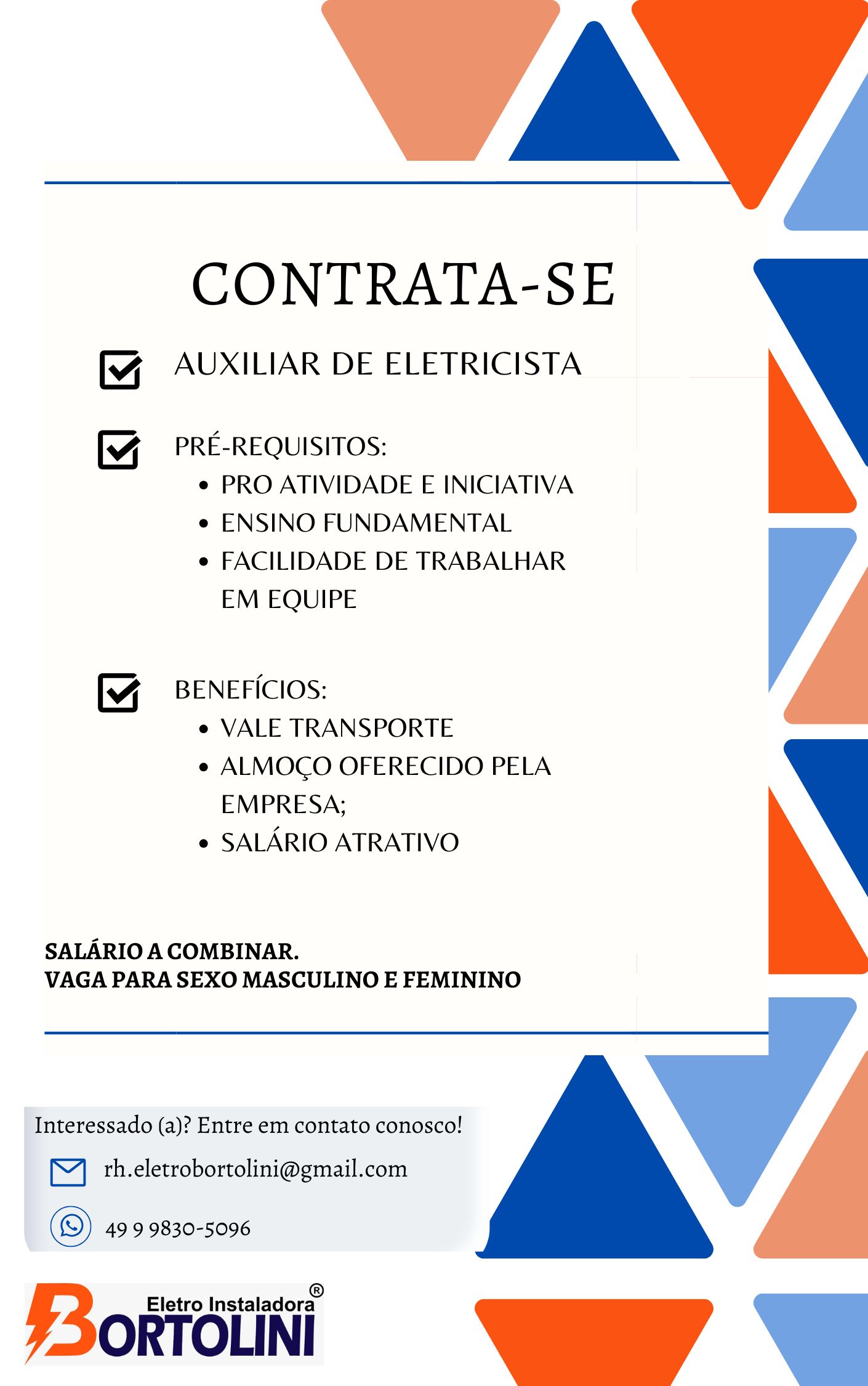 Auxiliar de eletricista