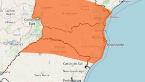 Alerta Vermelho: Inmet emite aviso de “grande perigo” para chuvas intensas e deslizamentos em SC