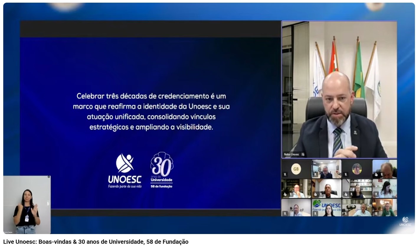 Unoesc lança selo comemorativo dos 30 anos de credenciamento como Universidade e 58 anos de fundação