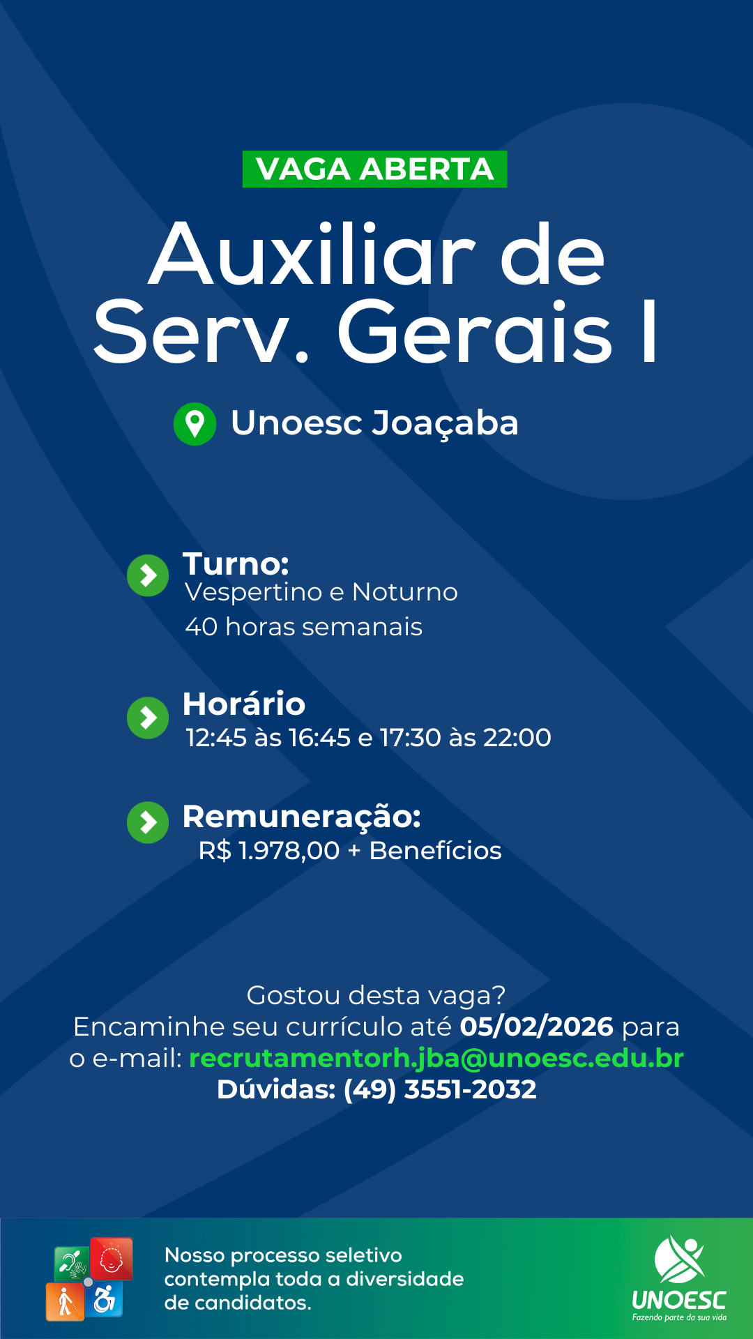 Auxiliar de Serviços Gerais