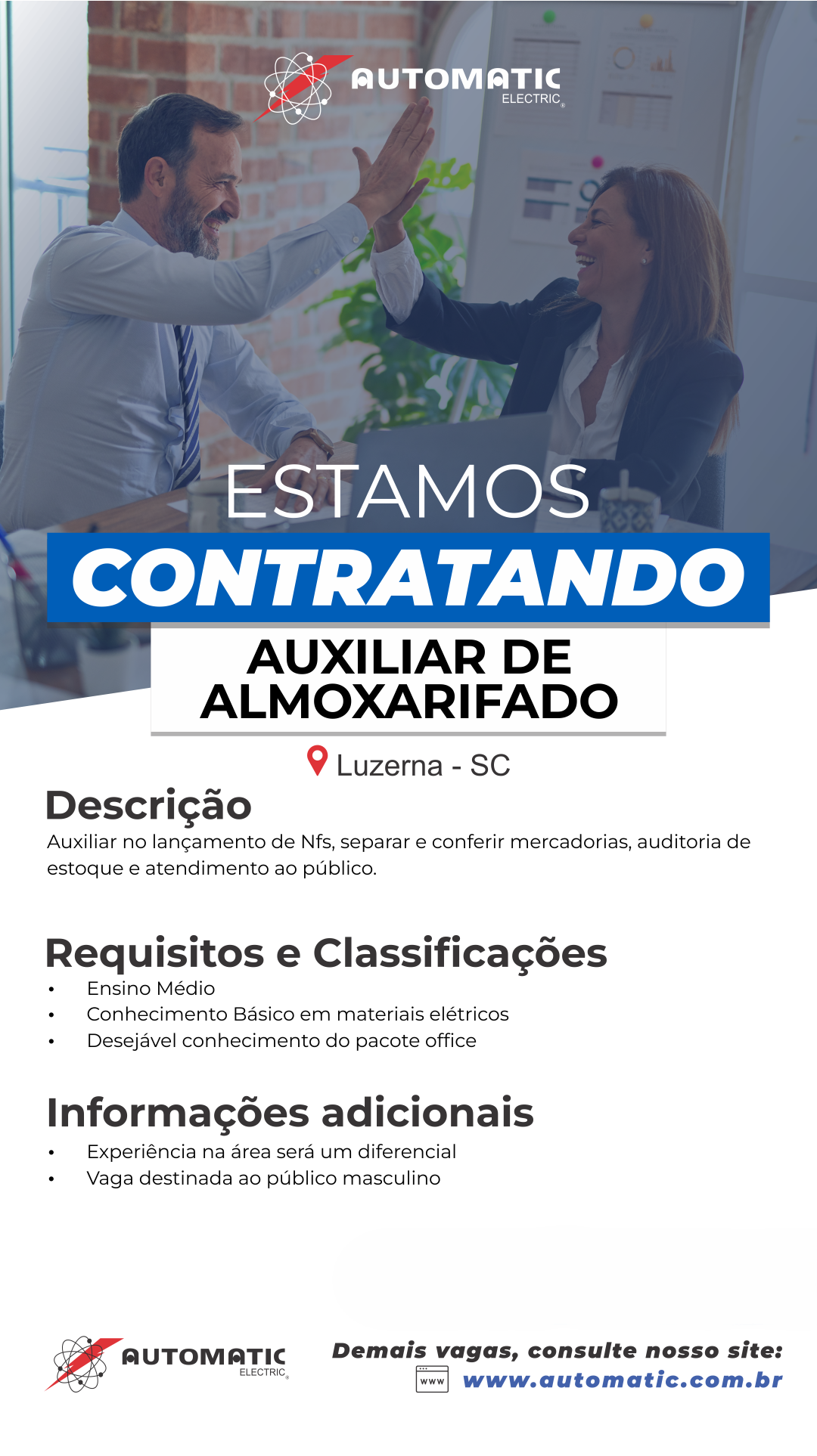 Auxiliar de Almoxarifado