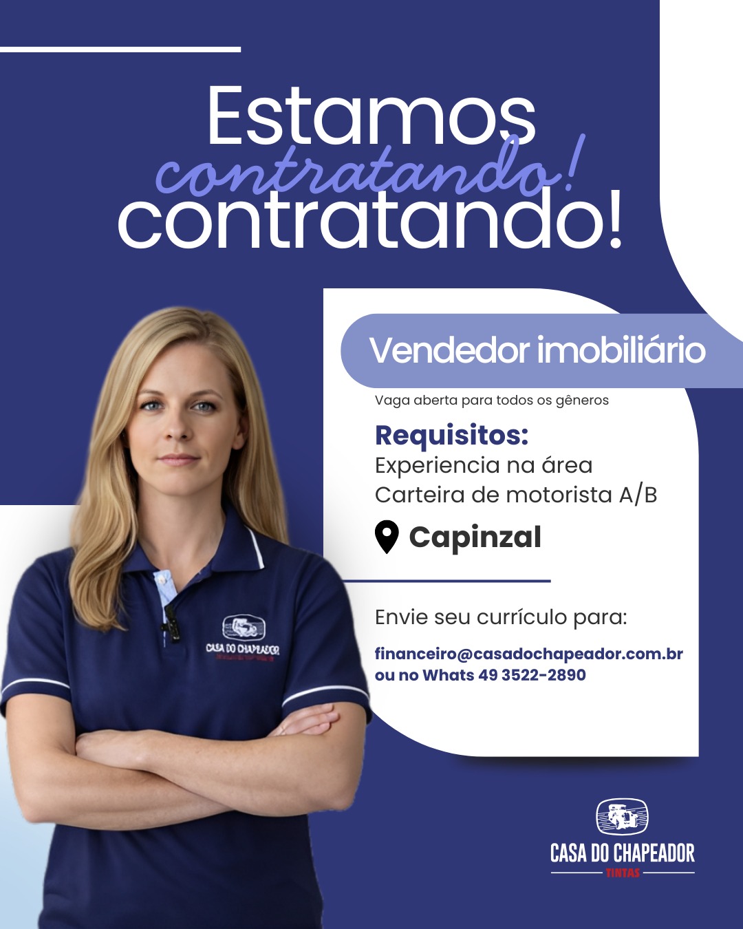 Vendedor Imobiliário – Capinzal